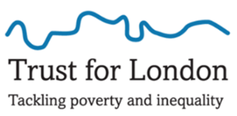 Trust for London funder logo.
Blue line symbol of River Thames.
Tackling poverty and inequality.